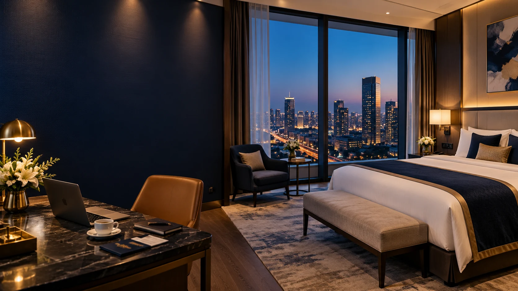 Premium corporate hotel room